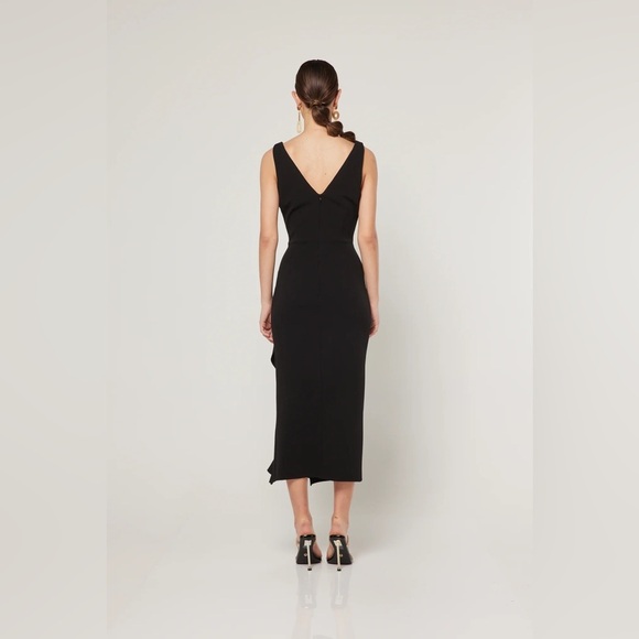 Elliatt Elizabethan Ruffle Midi Dress in Black Size Small NWT - Picture 11 of 11